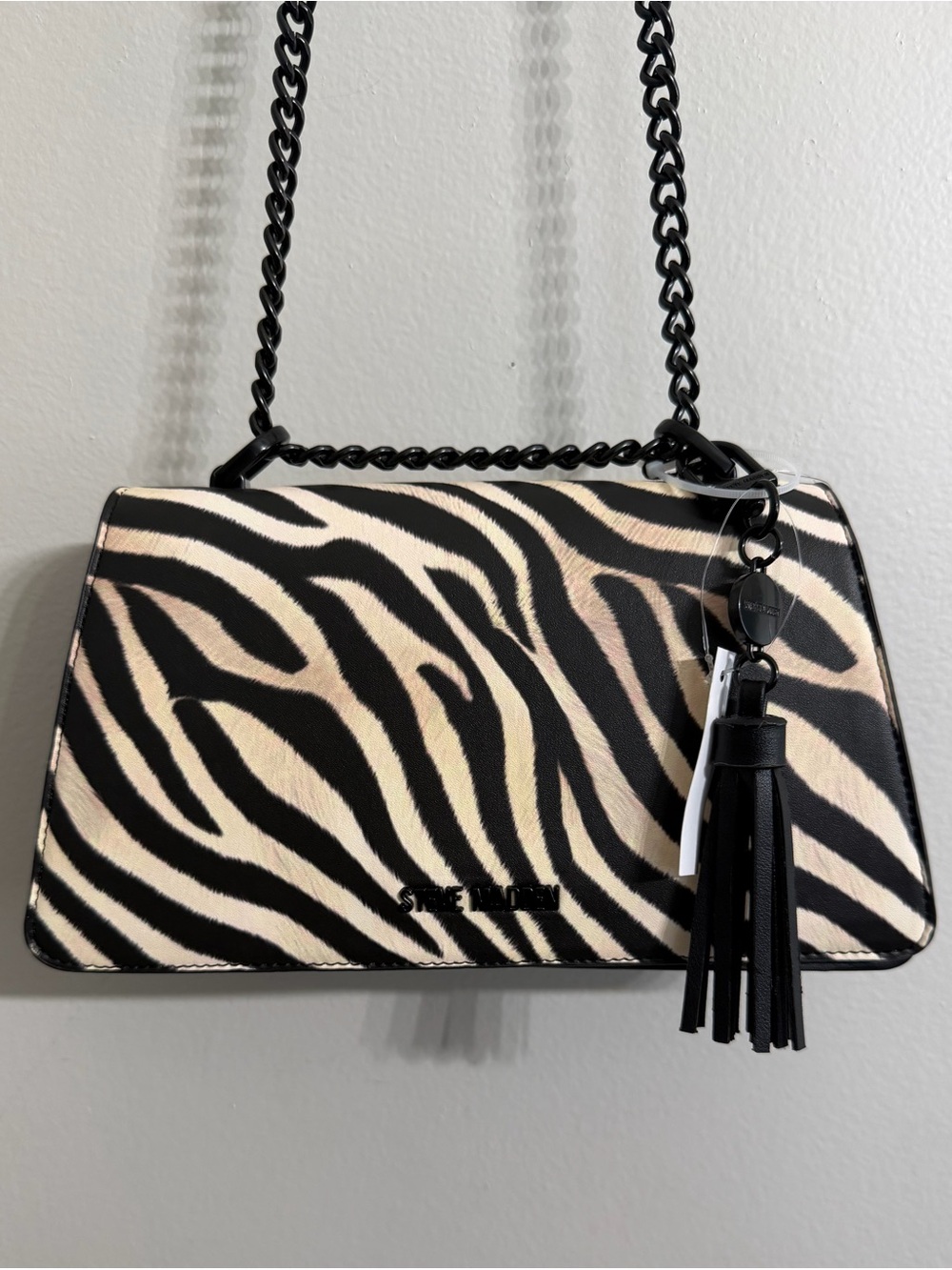 Steve Madden Zebra Print Crossbody Handbag